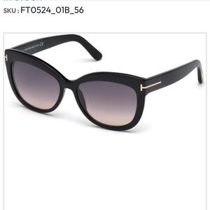 Tom Ford Black and Gold Polarized Alastair Sunglasses
